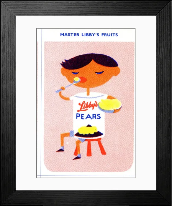 Framed Print : Master Libbys Fruits - Pears Framed Print : Master Libbys Fruits - Pears