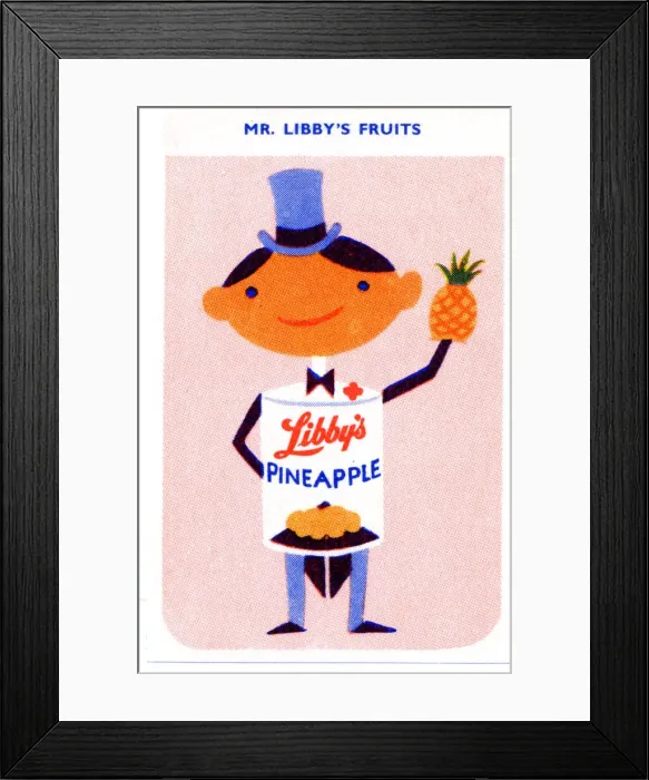 Framed Print : Mr Libbys Fruits - Pineapple Framed Print : Mr Libbys Fruits - Pineapple