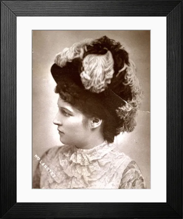 Framed Print : Lily or Lillie Langtry, Victorian actress Framed Print : Lily or Lillie Langtry, Victorian actress
