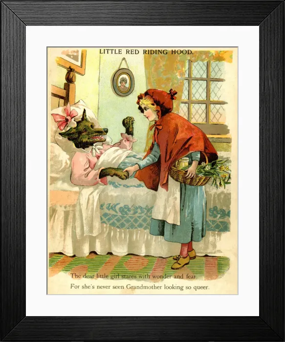 Framed Print : Little Red Riding Hood Framed Print : Little Red Riding Hood