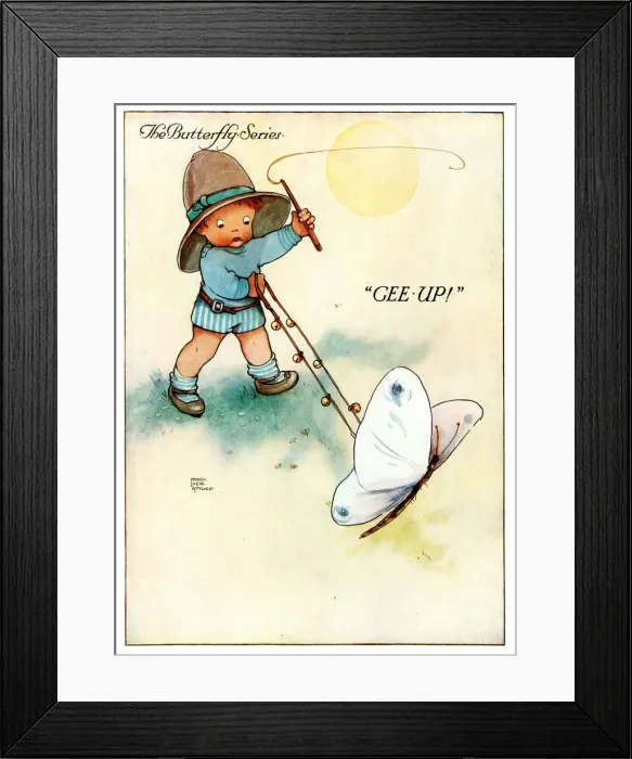 Framed Print : The Butterfly Series - Gee Up Framed Print : The Butterfly Series - Gee Up