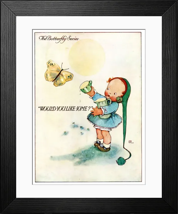 Framed Print : The Butterfly Series - Would You Like Some? Framed Print : The Butterfly Series - Would You Like Some?