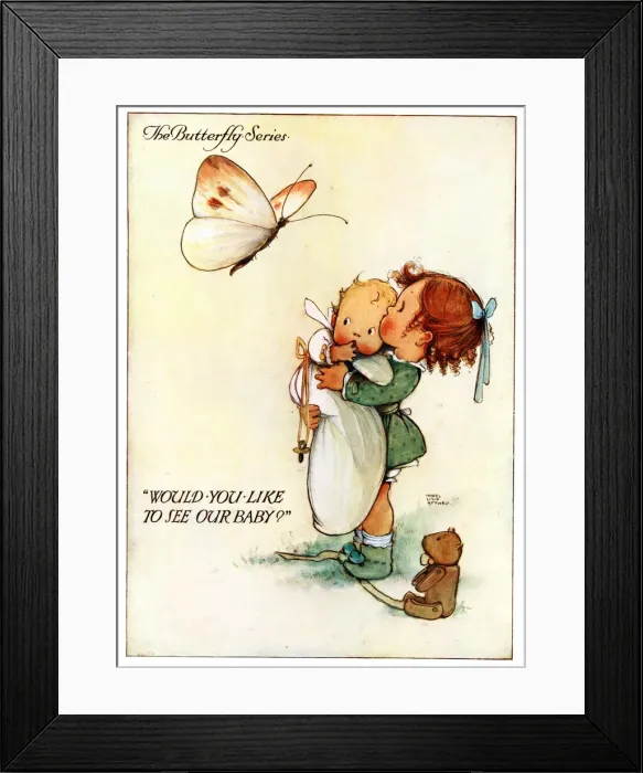 Framed Print : The Butterfly Series - Would You Like to See Our Baby? Framed Print : The Butterfly Series - Would You Like to See Our Baby?