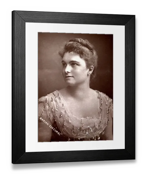 Framed Print : Marian Edgcumbe, Victorian actress Framed Print : Marian Edgcumbe, Victorian actress