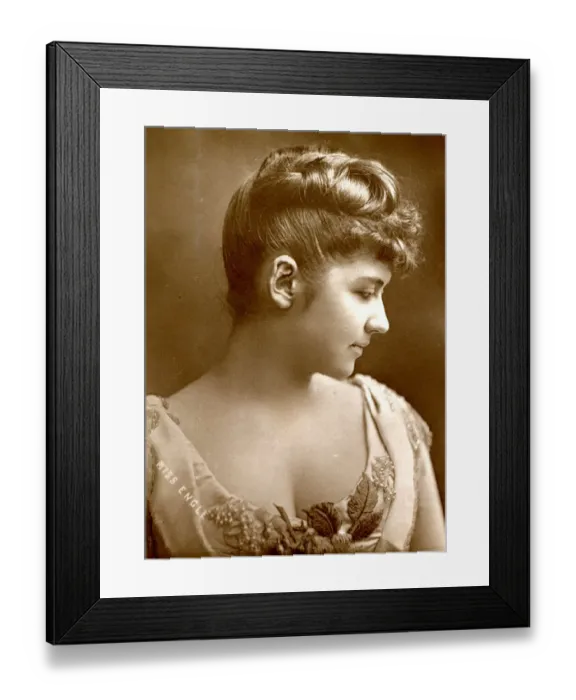 Framed Print : Miss Engle, Victorian actress Framed Print : Miss Engle, Victorian actress