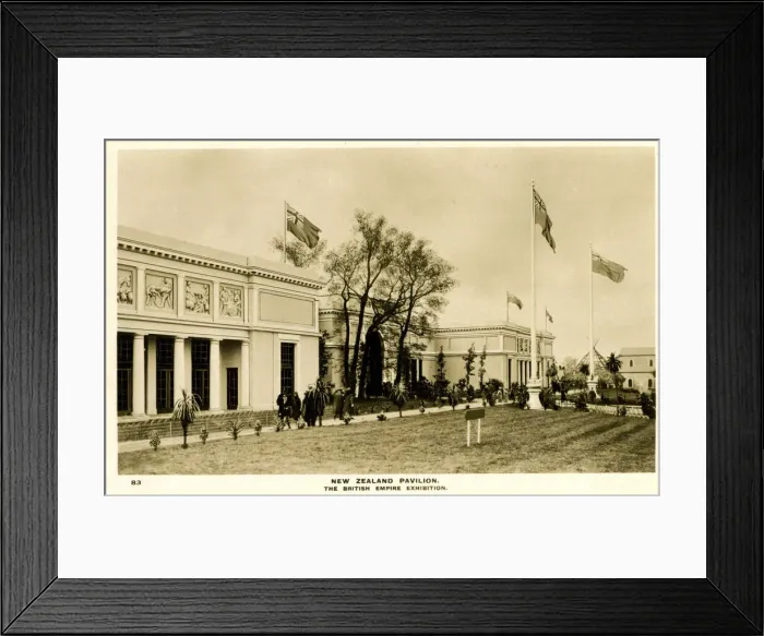 Framed Print : New Zealand Pavilion, British Empire Exhibition, Wembley Framed Print : New Zealand Pavilion, British Empire Exhibition, Wembley