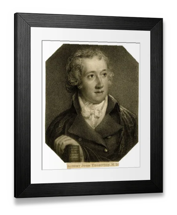 Framed Print : Robert John Thornton, author of New Family Herbal Framed Print : Robert John Thornton, author of New Family Herbal
