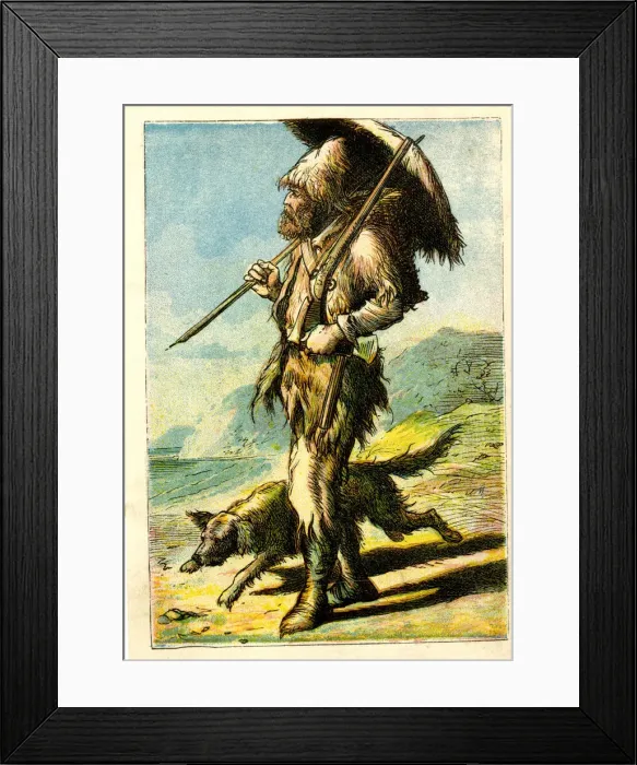 Framed Print : Robinson Crusoe on the beach Framed Print : Robinson Crusoe on the beach