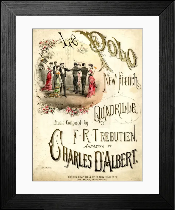 Framed Print : Music cover, Le Polo New French Quadrille Framed Print : Music cover, Le Polo New French Quadrille