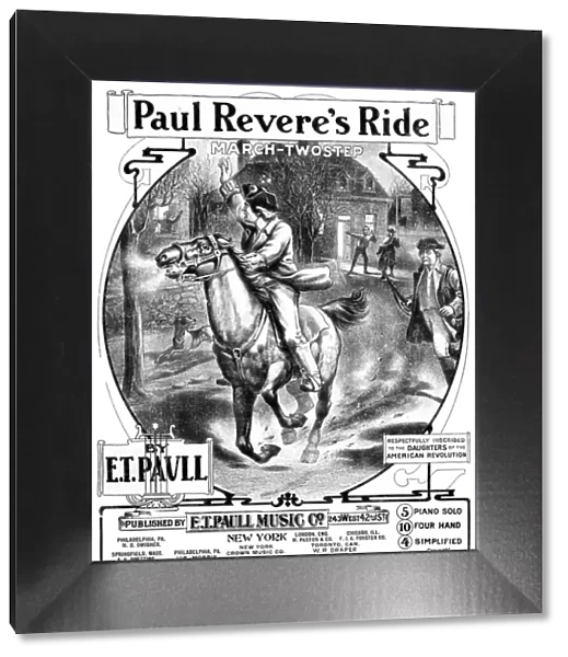 Music cover, Paul Reveres Ride, March-Twostep