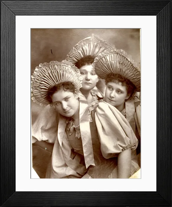 Framed Print : The Sisters Levey, three Victorian actresses Framed Print : The Sisters Levey, three Victorian actresses
