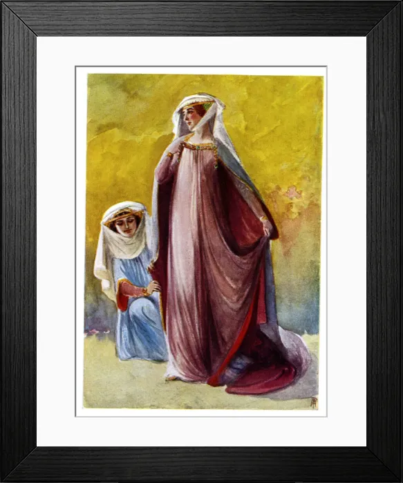 Framed Print : Thirteenth century women Framed Print : Thirteenth century women
