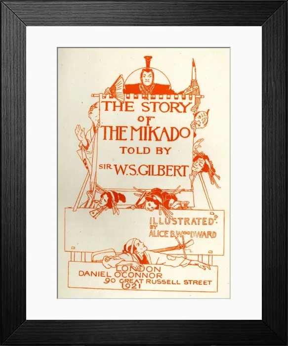 Framed Print : Title page, The Story of the Mikado Framed Print : Title page, The Story of the Mikado