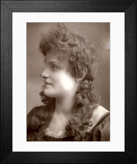 Framed Print : Unknown Victorian actress