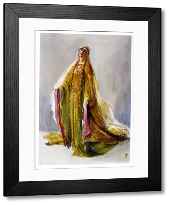 Framed Print : Twelfth century woman Framed Print : Twelfth century woman