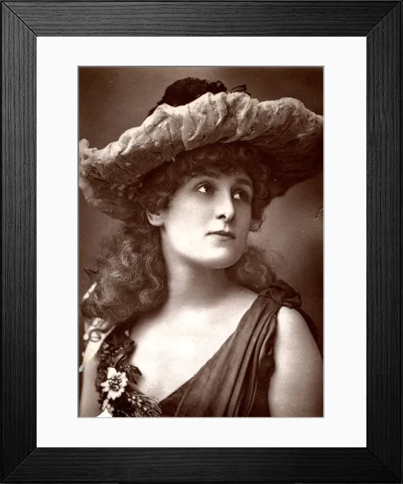 Framed Print : Unknown Victorian actress Framed Print : Unknown Victorian actress