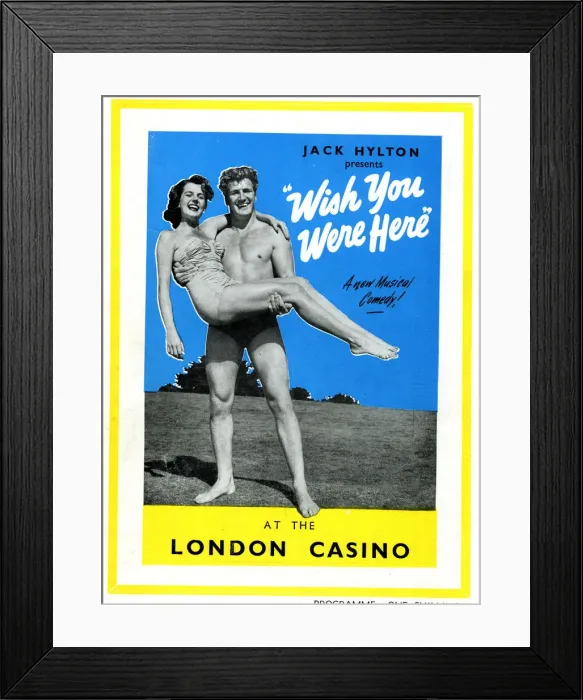 Framed Print : Wish You Were Here, musical comedy, London Casino Framed Print : Wish You Were Here, musical comedy, London Casino