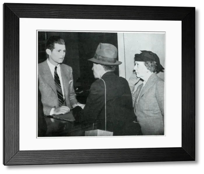 Framed Print : Joseph Kennedy working at the US embassy, September 1939 Framed Print : Joseph Kennedy working at the US embassy, September 1939