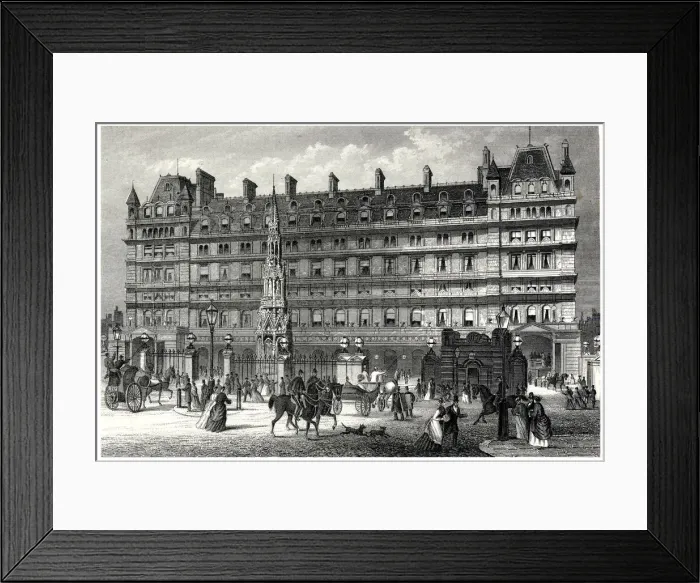Framed Print : Charing cross station 1870 Framed Print : Charing cross station 1870