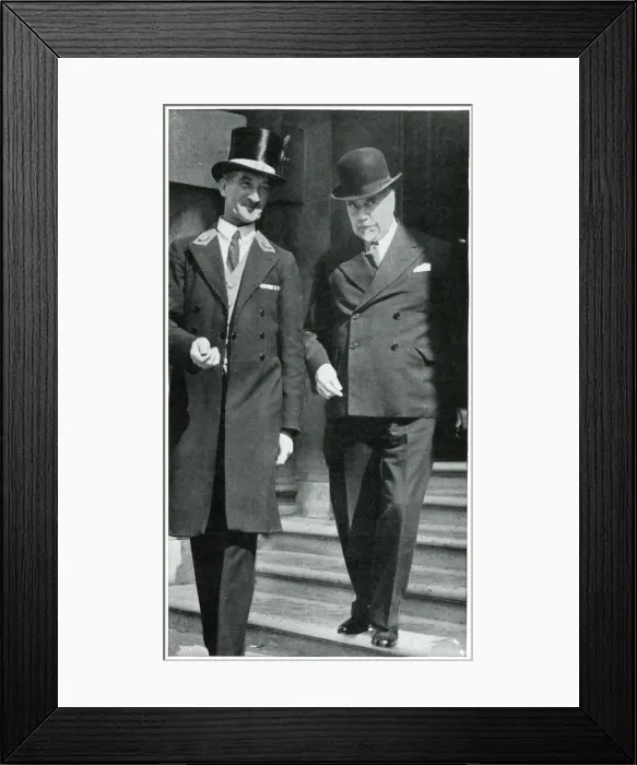Framed Print : Sir Thomas Beecham leaving the War Office 1939 Framed Print : Sir Thomas Beecham leaving the War Office 1939