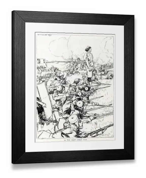 Framed Print : Entirely female army, September 1897 Framed Print : Entirely female army, September 1897