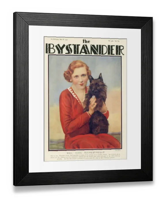 Framed Print : Bystander cover - Mrs Alex McCorquodale (Barbara Cartland) Framed Print : Bystander cover - Mrs Alex McCorquodale (Barbara Cartland)