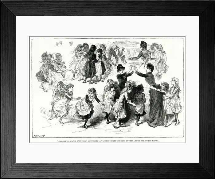 Framed Print : Childrens Happy Evenings 1890 Framed Print : Childrens Happy Evenings 1890