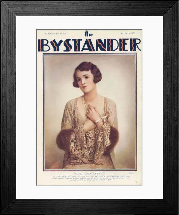 Framed Print : Bystander front cover - Elsa Macfarlane