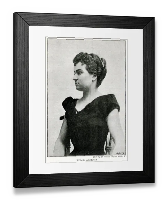 Framed Print : Strongwoman Mademoiselle Arniotis 1893 Framed Print : Strongwoman Mademoiselle Arniotis 1893
