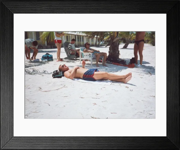 Framed Print : Catching rays at Belize Framed Print : Catching rays at Belize