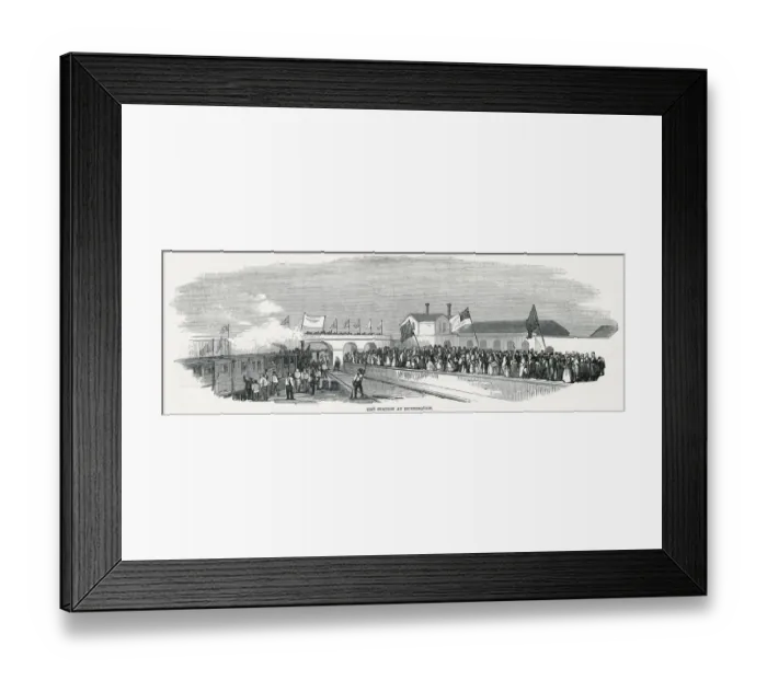 Framed Print : Railway station at Huntingdon, Cambridgeshire Framed Print : Railway station at Huntingdon, Cambridgeshire