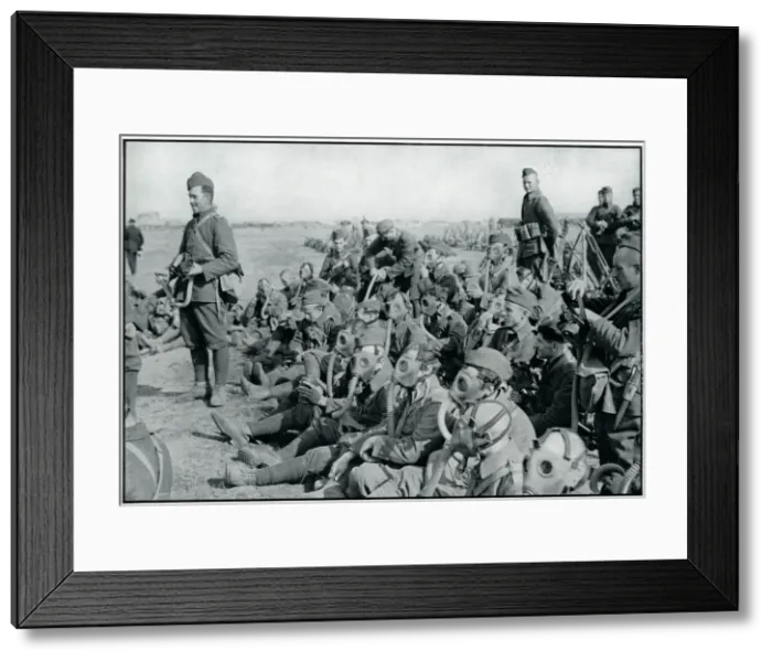 Framed Print : Polish troops practicing wearing gas masks, September 1939 Framed Print : Polish troops practicing wearing gas masks, September 1939