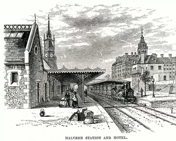 Railway station at Malvern, Worcestershire