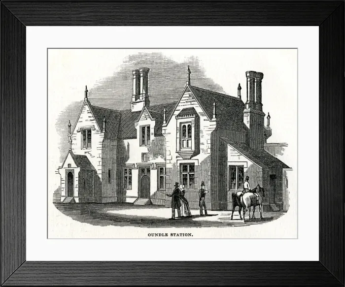 Framed Print : Oundle railway station, Northamptonshire Framed Print : Oundle railway station, Northamptonshire