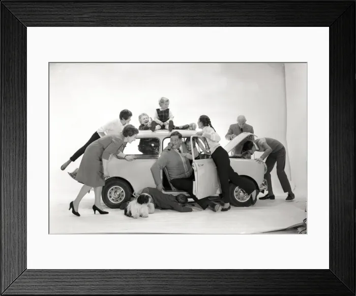 Framed Print : Advertisement for CPV - People in Mini Framed Print : Advertisement for CPV - People in Mini