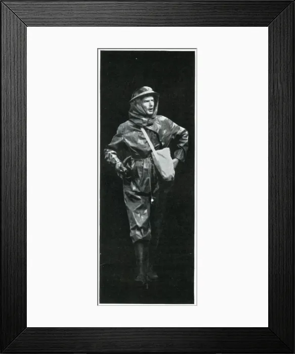 Framed Print : Decontaminator in full uniform, September 1939 Framed Print : Decontaminator in full uniform, September 1939