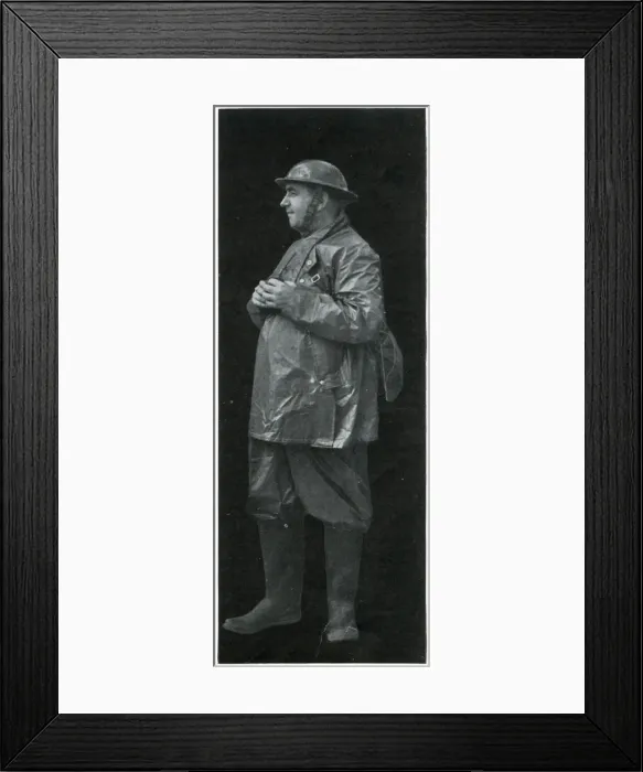 Framed Print : ARP Warden in uniform, September 1939 Framed Print : ARP Warden in uniform, September 1939