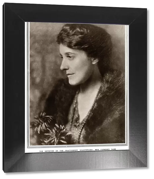 Playwright Clemence Dane 1921