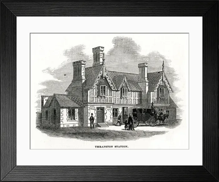 Framed Print : Thrapston Bridge Street railway station, Northamptonshire Framed Print : Thrapston Bridge Street railway station, Northamptonshire
