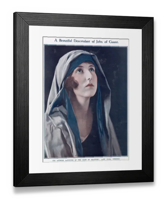 Framed Print : Lady Diana Maud Nina Somerset, younger daughter of Henry Somerset Framed Print : Lady Diana Maud Nina Somerset, younger daughter of Henry Somerset