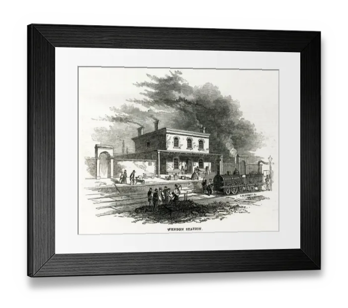 Framed Print : Wendon (Audley End) railway station, Wendon, Essex Framed Print : Wendon (Audley End) railway station, Wendon, Essex