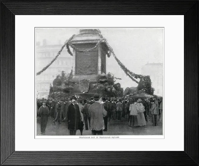 Framed Print : Trafalgar Day 1898 Framed Print : Trafalgar Day 1898