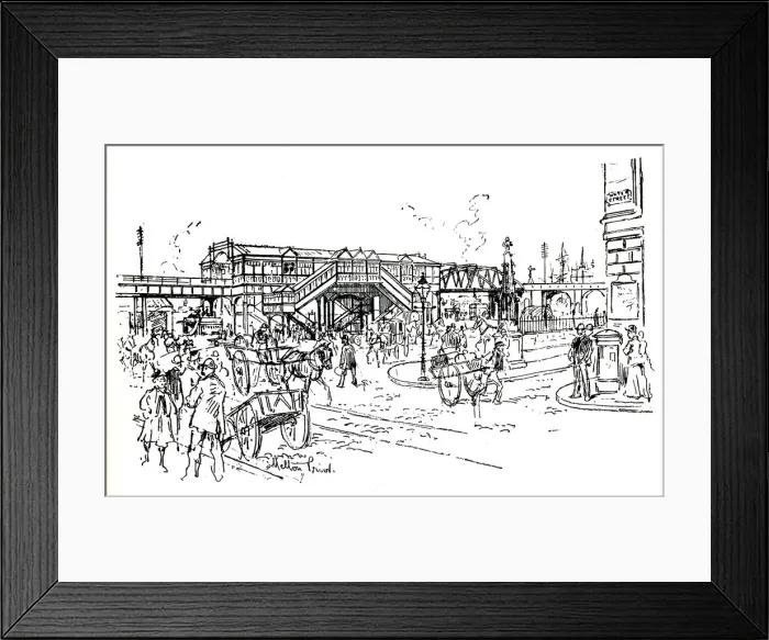 Framed Print : Pier Head Station, Overhead Electric Railway, Liverpool Framed Print : Pier Head Station, Overhead Electric Railway, Liverpool