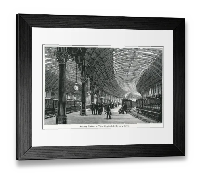 Framed Print : Platforms at York railway station, Yorkshire, England Framed Print : Platforms at York railway station, Yorkshire, England
