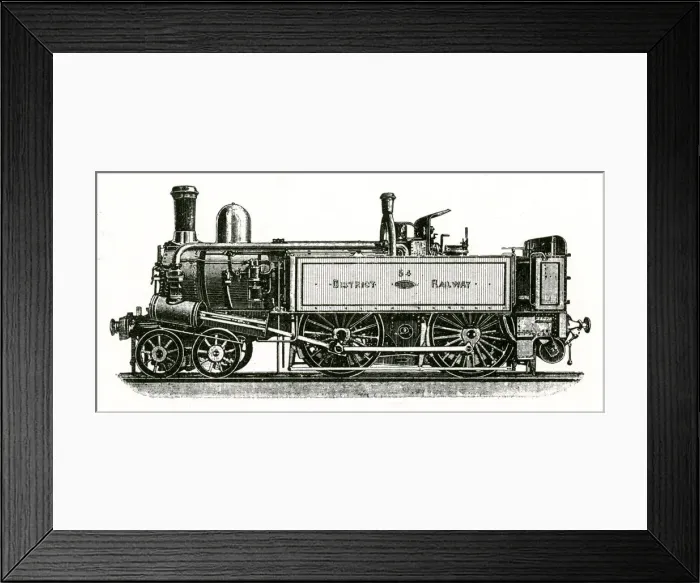 Framed Print : Metropolitan underground steam locomotive, London Framed Print : Metropolitan underground steam locomotive, London