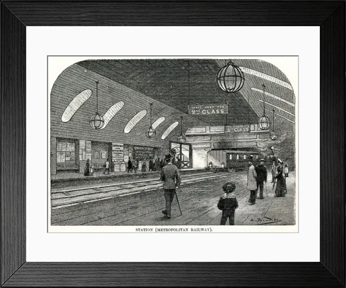 Framed Print : Gower Street Station, Metropolitan underground, London Framed Print : Gower Street Station, Metropolitan underground, London