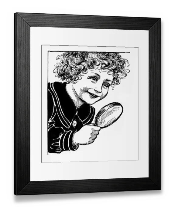 Framed Print : Magnifying glass Framed Print : Magnifying glass