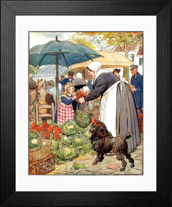 Framed Print : Food market Framed Print : Food market