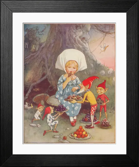 Framed Print : Fairy picnic Framed Print : Fairy picnic