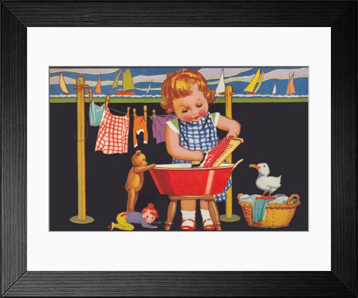 Framed Print : Washing Day Framed Print : Washing Day